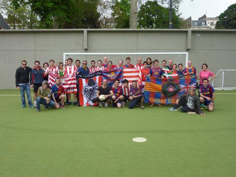 Penya Blaugrana London and Peña Mr Pentland Athletic Club Bilbao London