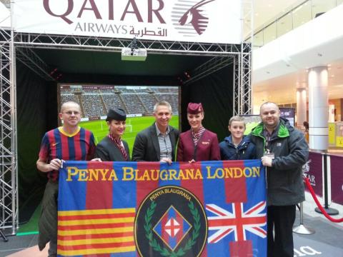 Penya Blaugrana London with Gary Lineker