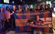 Copa del Rei final win at Penya Blaugrana London, with Antoni Castella and Albert Latorre