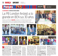 Penya Blaugrana London in Sport - 30th Penya Anniversary